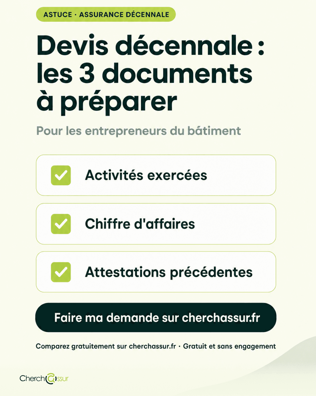 Devis assurance décennale : la checklist des documents à préparer